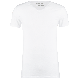 Garage tshirt v-neck body fit s/sl wit