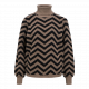 Object objray l/s knit rollneck pullover morel