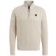 Pme legend half zip collar cotton yarn bone white