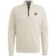 Pme legend half zip collar cotton mouline white