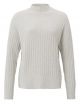 Yaya sweater turtleneck l/s ribbed details grey