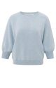 YAYA sweater half long raglan gray dawn blue