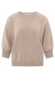 YAYA sweater half long raglan sleeves dusty pink