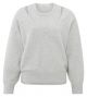 Yaya deep v-neck sweater with top grey