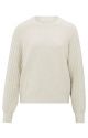 YAYA rib mixed sweater ls off white melange