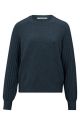 YAYA rib mixed sweater ls space blue melange