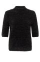 YAYA glitter furry sweater black