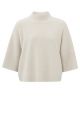 YAYA sweater rib sleeves pumice stone beige