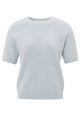 YAYA sweater raglan short sleeve gray dawn blue