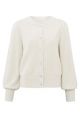 Yaya furry cardigan ls chalk white