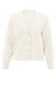 Yaya cable cardigan ls chalk white