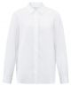 Yaya woven blouse w. black detail pure white