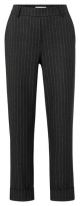 Yaya soft pinstripe pantalon straight anthracite