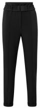 Yaya woven high waist trousers with belt black