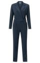 YAYA woven longsleeve jumpsuit space blue