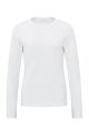 YAYA t-shirt round neck long sleeve pure white