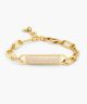 Pig & hen jane armband ivory/gold