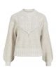 Object objnova stella cable knit pullover hummus