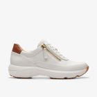 Clarks Tivoli  Zip Off White Leather