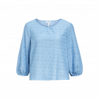 Object objlaila 3/4 sleeve top noos blue