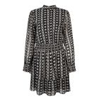 Aaiko gabry ikat dot dress black