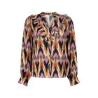 Aaiko jill multi ethnic blouse oak