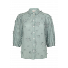 Aaiko lien co blouse rosemary blue