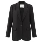 Yaya woven oversized blazer black