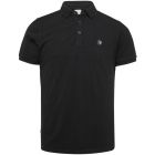 Cast Iron s/s polo organic cotton pique black