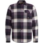 Pme legend l/s shirt flanel twill check plum