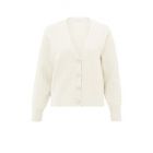 Yaya cable cardigan ls chalk white