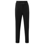 Yaya woven high waist trousers with belt black