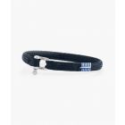 Pig & hen vicious vik armband navy | silver