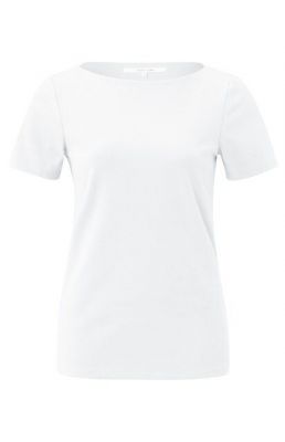 YAYA t-shirt boatneck regular-slim fit pure white