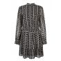 Aaiko gabry ikat dot dress black