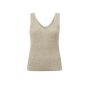 YAYA ruffle stitch tanktop teak green melange