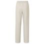 Yaya faux leather wide trouser elastic waist beige