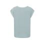 YAYA fabric mix top sleeveles pearl blue