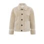 Yaya short teddy jacket peyote beige