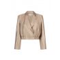 Aaiko mille satin jacket warm beige