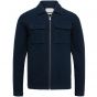 Cast Iron zip jacket boiled wool dark sapphire