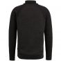 Cast Iron half zip collar cotton plated jet black