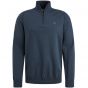 Cast Iron half zip collar cotton stretch sea storm