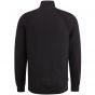 Cast iron half zip collar cotton stretch black