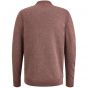 Cast iron mock neck regular fit cotton mix marron