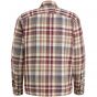 Cast Iron l/s shirt heavy check regular fit white