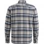 Cast iron l/s shirt mouline check silver birch