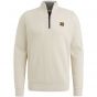 Pme legend half zip collar cotton mouline white