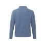 Yaya sweater rib stitch high neckline wind blue