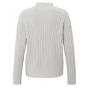 Yaya sweater turtleneck l/s ribbed details grey